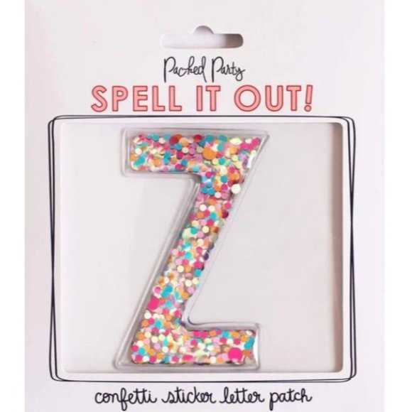 Packed Party Letter Z Stick To It Confetti Letters Multicolor - Picture 1 of 1